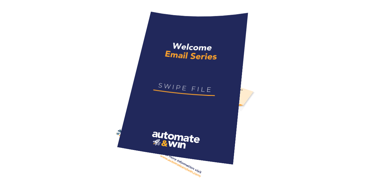 Welcome series email mockup